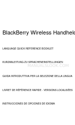 Blackberry BlackBerry Wireless Handheld Дополнительное руководство