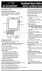 Blackberry RIM 857 Wireless Handheld r Instalación y primeros pasos