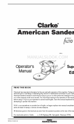 Clarke Super E Edger Manuel de l'opérateur