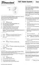 Directed Electronics 736T Manuel du propriétaire