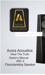 Acora Acoustics SRC-2 Instrukcja obsługi