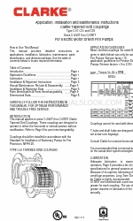 Clarke C31 Manual de aplicación, instalación y mantenimiento del producto