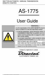 Directed Electronics AS-1775 Manual do utilizador