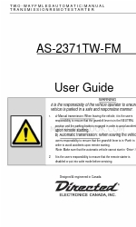 Directed Electronics AS-2371TW-FM Посібник користувача