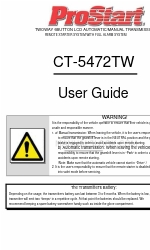 Directed Electronics ProStart CT-5472TW Panduan Pengguna