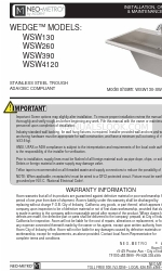 Acorn Neo-Metro WEDGE WSW130 Instrukcja instalacji, obsługi i konserwacji