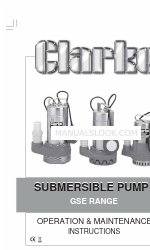 Clarke SUBMERSIBLE PUMP Operation & Maintenance Instructions Manual