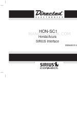 Directed Electronics Honda/Acura SIRIUS Interface HON-SC1 Посібник з монтажу