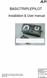 Alphatron Marine BASICTRIPLEPILOT Manual de instalación y uso