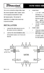 Directed Electronics VA700 インストレーション・マニュアル