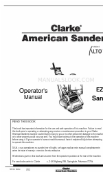 Clarke EZ-8 Manuale dell'operatore