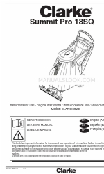 Clarke Summit Pro 18SQ Gebrauchsanweisung Handbuch