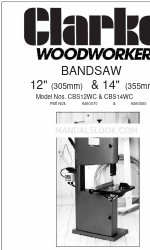 Clarke Woodworker CBS14WC 取扱説明書