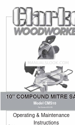 Clarke woodworker CMS10 6501305 Instrucciones de uso y mantenimiento