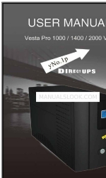 DirectUPS vesta pro 1400 vac Gebruikershandleiding