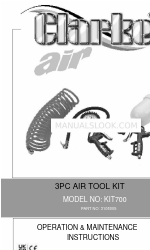 Clarke KIT700 Manuale di istruzioni per il funzionamento e la manutenzione