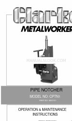 Clarke Metalworker CPTN1 Manuale di istruzioni per il funzionamento e la manutenzione