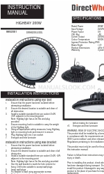 DirectWholesale DIRHB200LEDDL 사용 설명서