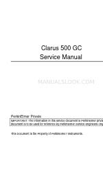 Clarus 500 GC Manual de serviço