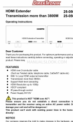 DirekTronik 25-0562 Panduan Petunjuk Pengoperasian