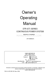 Clary Corporation DT1000R Руководство пользователя