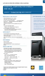 Lenovo ThinkCentre M58e Specyfikacje