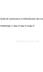 Lenovo Thinkpad edge 13 (Французька) Керівництво з обслуговування та ідентифікації інцидентів