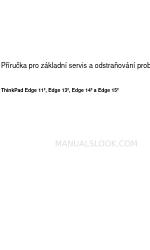 Lenovo Thinkpad edge 13 Посібник з усунення несправностей (чеською мовою)