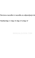 Lenovo Thinkpad edge 13 Посібник з усунення несправностей (словенською)