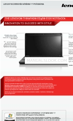 Lenovo ThinkPad Edge E530 Especificações