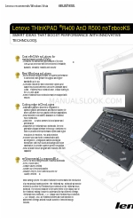 Lenovo ThinkPad R400 Folleto