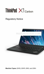 Lenovo ThinkPad X1 Carbon Nota regulamentar