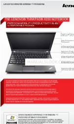 Lenovo ThinkPad X230 Tablet Folleto y especificaciones