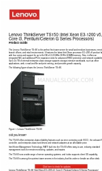 Lenovo ThinkServer TS150 Manual del producto