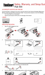 Lenovo ThinkSmart Hub 500 Manual de segurança, garantia e configuração