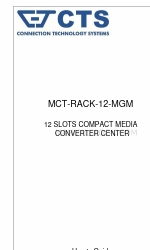 CTS MCT-RACK-12-MGM Manual do utilizador