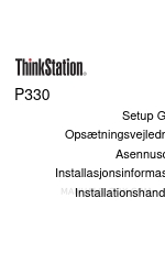 Lenovo ThinkStation P330 Instrukcja konfiguracji