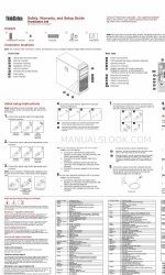 Lenovo ThinkStation S30 안전, 보증 및 설정 매뉴얼