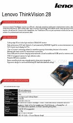 Lenovo ThinkVision 28 Brochure & specificaties