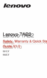 Lenovo 501LV Безпека, гарантія та швидкий старт