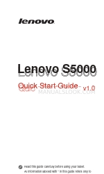 Lenovo 60039 Snelstarthandleiding