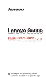 Lenovo 60039 Schnellstart-Handbuch