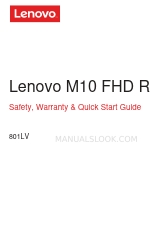 Lenovo 801LV Manuale di sicurezza, garanzia e avvio rapido