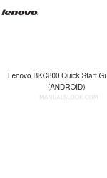 Lenovo BKC800 Manual de inicio rápido