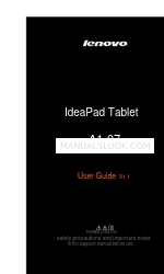 Lenovo IdeaPad A1-07 Gebruikershandleiding