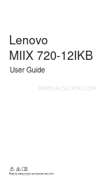 Lenovo IdeaPad MIIX 720-12IKB 사용자 설명서