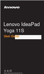 Lenovo IdeaPad Yoga 11S Manuel de l'utilisateur