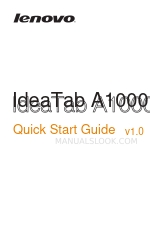 Lenovo IdeaTab A1000 クイック・スタート・マニュアル
