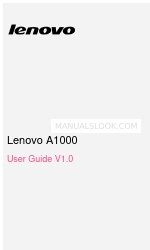 Lenovo IdeaTab A1000 ユーザーマニュアル