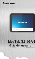 Lenovo IdeaTab S1209A (Spanish) Guía Del Usuario